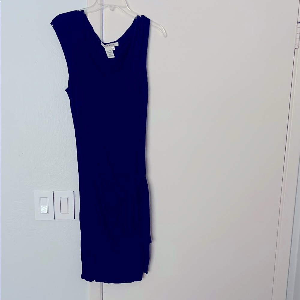 Studio M Elegant Dark Purple Sleeveless Mini Dress